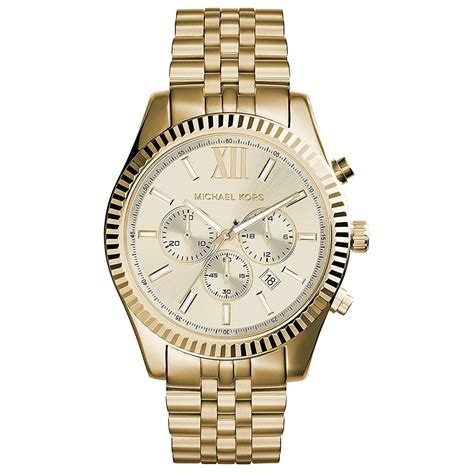 gold men's michael kors watch|Michael Kors mk 8281.